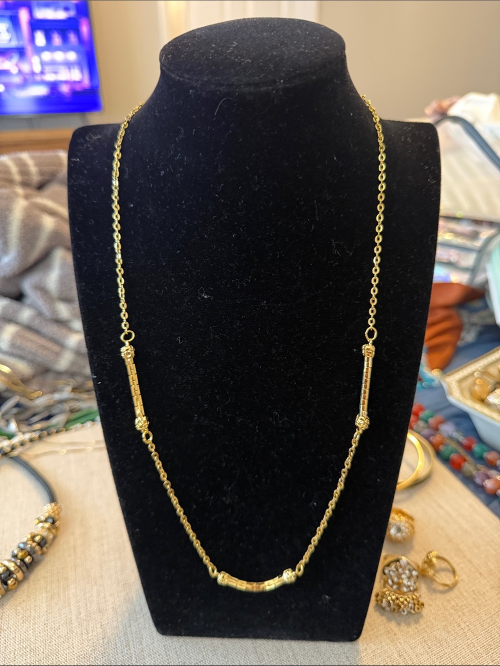 Park Lane Gold-Tone Station Necklace